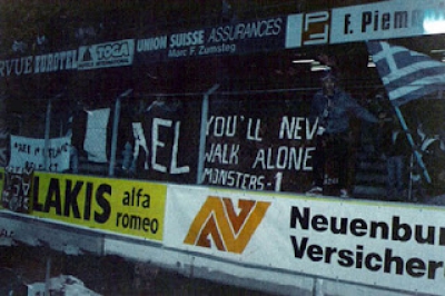 Το «You’ll never walk alone» των φίλων της Λάρισας στην Ελβετία παίζοντας στο Κύπελλο πρωταθλητριών!