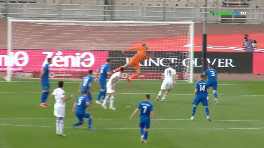 Ελλάδα – Κόσοβο 0-0: Σούταρε με το δεξί ο Μπουχαλάκης, στο δοκάρι η μπάλα! (video)