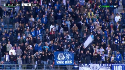 Γάνδη – Ανόθρωση 1-0: Αυτογκόλ του Καρέα βάζει μπροστά τους Κύπριους (video)