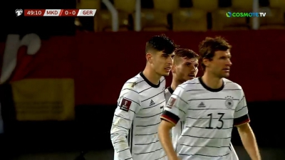 Βόρεια Μακεδονία – Γερμανία 0-1: Προηγούνται με τον Χάβερτς τα «πάντσερ»! (video)
