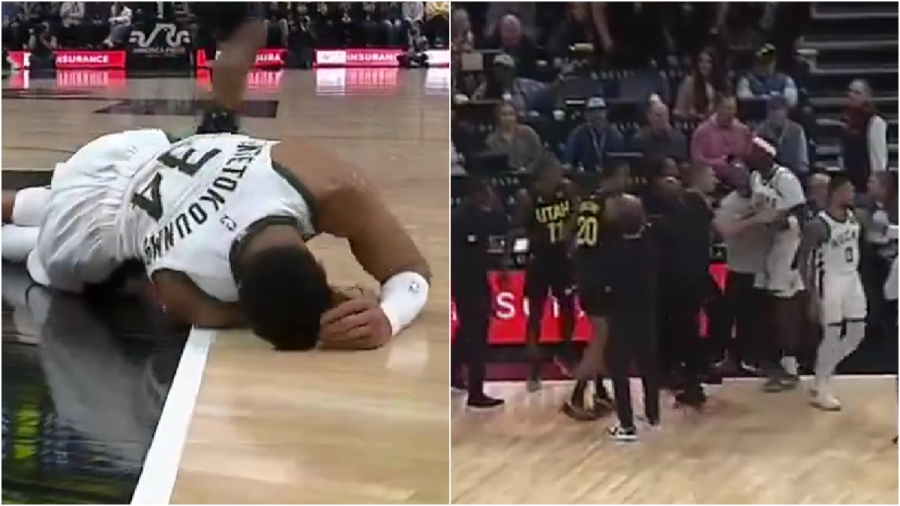 Xτύπημα στον Αντετοκούνμπο και… χάος στη Γιούτα! (video)