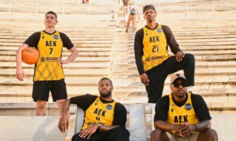 Η ΑΕΚ φωτογραφήθηκε στο Καλλιμάρμαρο ενόψει του Final Four του BCL