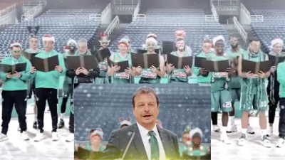 Τα κάλαντα των παικτών του Παναθηναϊκού AKTOR, με… μαέστρο Αταμάν! (video)