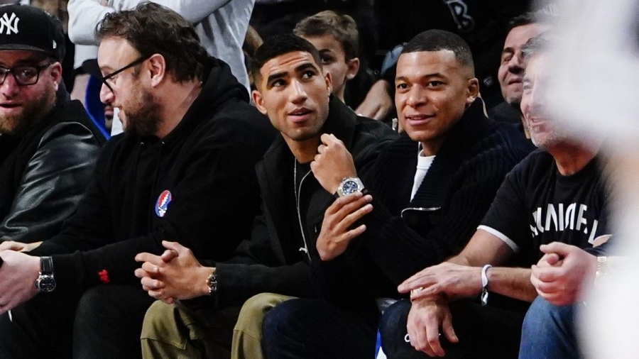 Εμπαπέ και Χακίμι ταξίδεψαν μέχρι το Μπρούκλιν για να δουν τους Νετς!