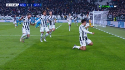 Γιουβέντους – Ζενίτ 1-0: Σουτ στην κίνηση και ανοίγει το σκορ ο Ντιμπάλα! (video)