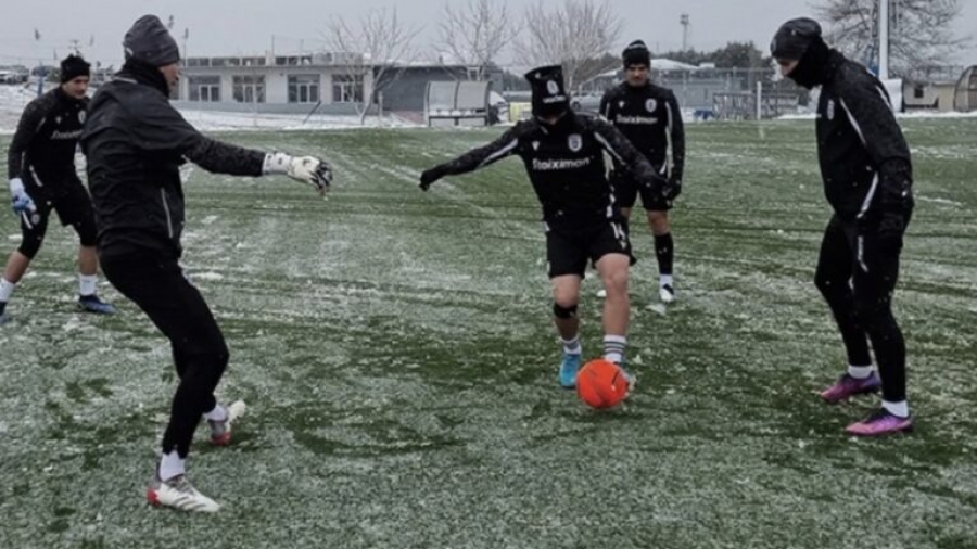 ΠΑΟΚ: Προπόνηση στα χιόνια ενόψει Γάνδης! (video)