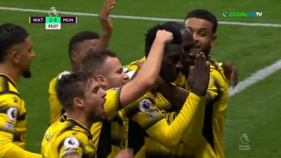 Γουότφορντ - Μάντσεστερ Γιουνάιτεντ 2-0: Βρήκε δίχτυα ο Σαρ και ζήτησε συγγνώμη για τα χαμένα πέναλτι! (video)