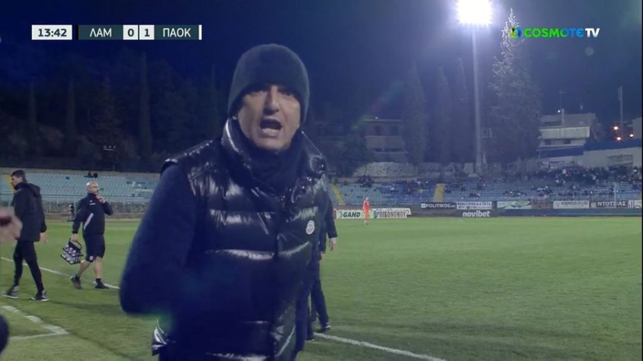 Λαμία – ΠΑΟΚ 0-2: Ζήτησε πέναλτι ο «δικέφαλος του βορρά» - Έξαλλος ο Λουτσέσκου! (video)