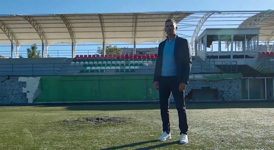 Σεβτσένκο και Μίλαν θα καλύψουν την ανακατασκευή του βομβαρδισμένου γηπέδου στο Ιρπίν