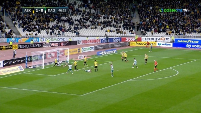 AEK – Παναθηναϊκός 1-0: Απίστευτη χαμένη ευκαιρία για τους «πράσινους»! (video)