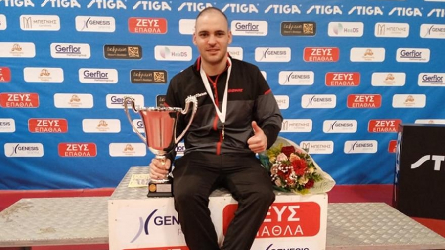 Πινγκ Πονγκ: Σγουρόπουλος και Παρίδη πρωταθλητές Ελλάδας 2022!