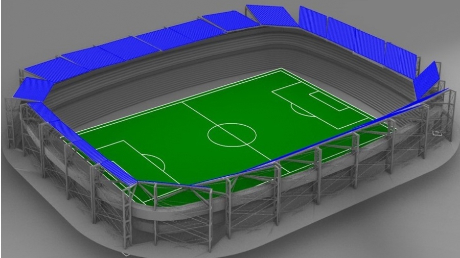 Αναπτυσσόμενο φωτοβολταϊκό σύστημα στέγης βασισμένο σε ιχνηλάτη για στάδια