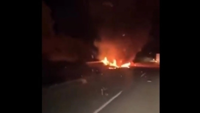 Ντιόγκο Ζότα: Βίντεο από το φλεγόμενο αυτοκίνητό του στον τόπο του δυστυχήματος (vid)