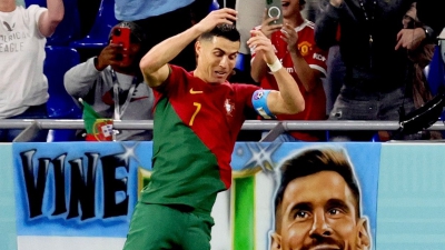 Ο πανηγυρισμός του Κριστιάνο μπροστά στον… Μέσι!