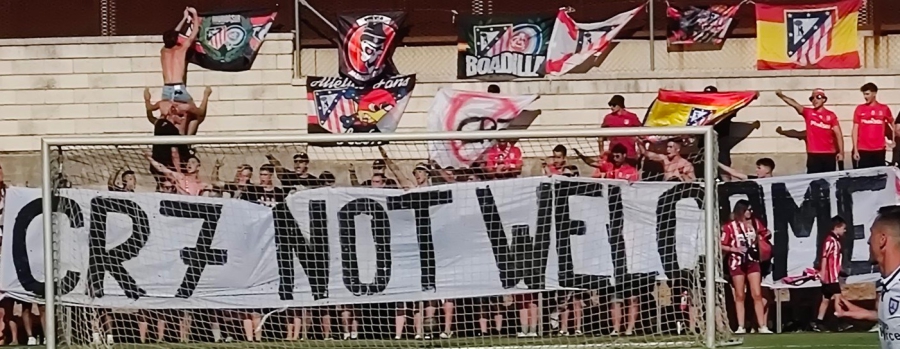 Απίθανο πανό από τους φιλάθλους της Ατλέτικο: «CR7 δεν είσαι ευπρόσδεκτος»!