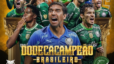 «Έξαλλοι» πανηγυρισμοί από Αμπέλ Φερέιρα και Παλμέιρας για το back-to-back στο πρωτάθλημα Βραζιλίας (video)