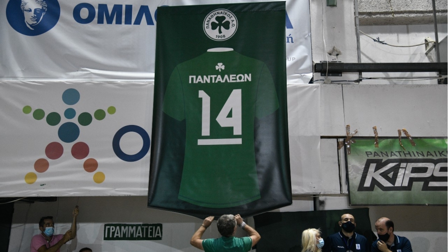 Παναθηναϊκός: Στην οροφή του «Παύλος Γιαννακόπουλος» η φανέλα του Πανταλέοντα! (video)