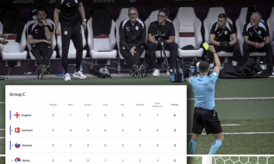 Ούτε οι βαθμοί, ούτε τα γκολ: Μία κίτρινη στον… βοηθό της Σλοβενίας, έδωσε στη Δανία τη δεύτερη θέση!