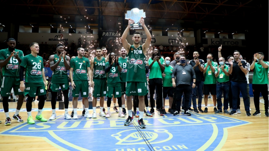 Super Cup: Πράσινος (και) ο πρώτος τίτλος της σεζόν, 92-83 τον Προμηθέα στον τελικό (video)