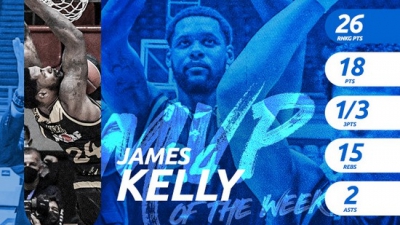 Basket League: MVP στην μόλις δεύτερη εμφάνιση του ο Τζέιμς Κέλι!