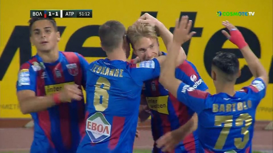 Βόλος – Ατρόμητος 1-1: Το λάθος η άμυνα, την απάντηση ο Φαν Βέερτ (video)