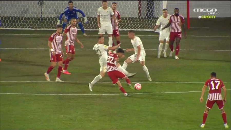 Τσουκαρίτσκι - Ολυμπιακός 0-0: Στο δοκάρι η «βολίδα» του Έσε! (video)