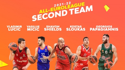 Euroleague: Με Παπαγιάννη και Σλούκα η δεύτερη κορυφαία πεντάδα της διοργάνωσης!