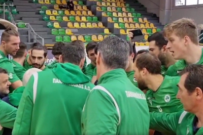 Παναθηναϊκός: Η ομάδα βόλεϊ φώναξε ρυθμικά το όνομα του Άλκη