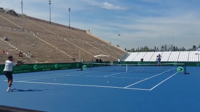 Τσιτσιπάς - Σκορίλας: Το BN Sports στην προπόνηση της Εθνικής για το Davis Cup! (video)