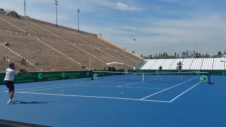 Τσιτσιπάς - Σκορίλας: Το BN Sports στην προπόνηση της Εθνικής για το Davis Cup! (video)
