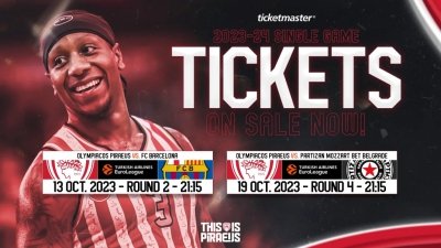 Ολυμπιακός: Κυκλοφορούν τα εισιτήρια για Μπαρτσελόνα και Παρτιζάν!