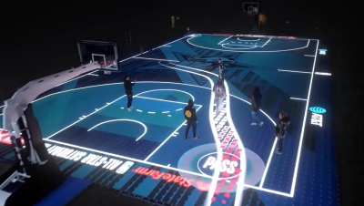 Το NBA κάνει τα… αποκαλυπτήρια του νέου γηπέδου με LED παρκέ για το All Star Weekend! (video)