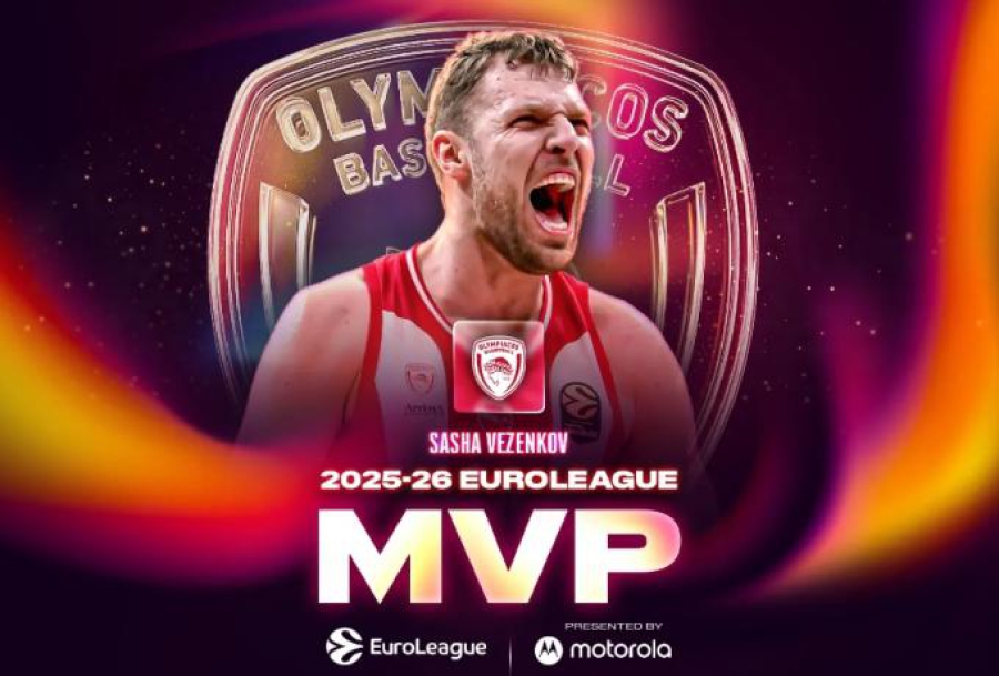 MVP της Euroleague ο Σάσα Βεζένκοφ