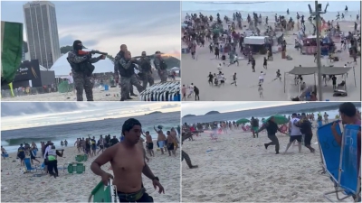 «Πεδίο μάχης» η Κοπακαμπάνα: Αεροβόλα και τέιζερ από την αστυνομία, κατά οπαδών της Μπόκα! (video)