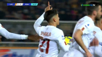 Λέτσε - Ρόμα 1-1: Ισοφάρισε ο Ντιμπάλα από τα 11 βήματα (Video)