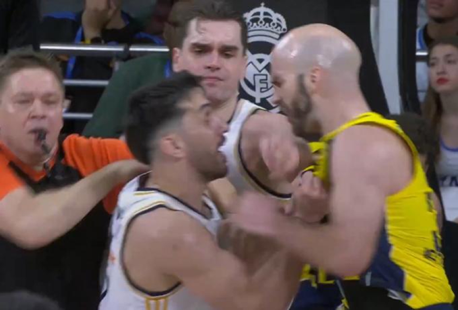 Επεισόδιο ανάμεσα σε Καμπάτσο και Καλάθη: Πιάστηκαν στα χέρια στο Ρεάλ Μαδρίτης - Φενέρμπαχτσε! (video)