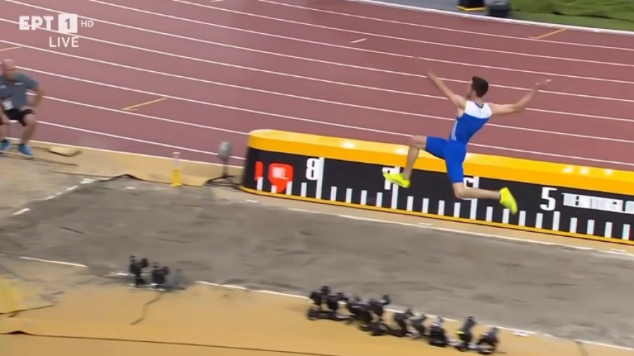 Χαλαρό… ξεκίνημα για Μίλτο Τεντόγλου στον τελικό του μήκους, με άλμα στα 8,50 (video)