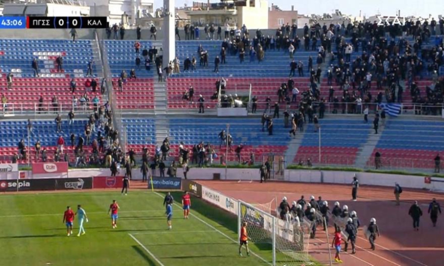 Άγρια επεισόδια μεταξύ οπαδών του Πανιώνιου και της Καλαμάτας στο ντέρμπι της Super League 2! (video)