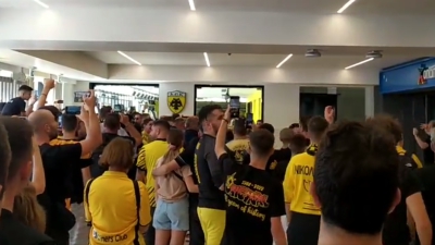 ΑΕΚ: Μεγάλο πάρτι έχει στηθεί έξω από την μπουτίκ της OPAP Arena! (video)