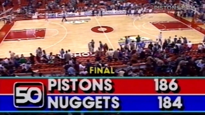 370 πόντοι σε έναν αγώνα μπάσκετ; Κι όμως συνέβη το 1983 από Πίστονς και Νάγκετς (video)