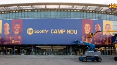 Μπαρτσελόνα: «Ντύθηκε» κι επίσημα το... Spotify Camp Nou!
