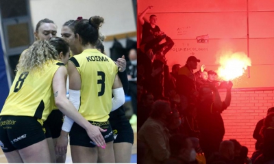 Volley League Γυναικών: Νίκησε η ΑΕΚ τον Ηλυσιακό (3-0), εκκενώθηκε το γήπεδο λόγω φωτοβολίδας!
