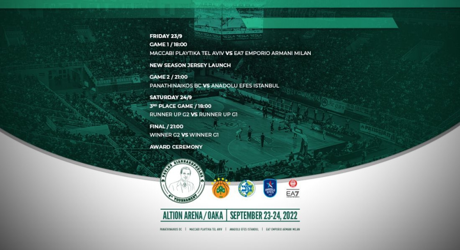 Παναθηναϊκός: Κυκλοφόρησαν τα εισιτήρια για το 4ο τουρνουά «Παύλος Γιαννακόπουλος»