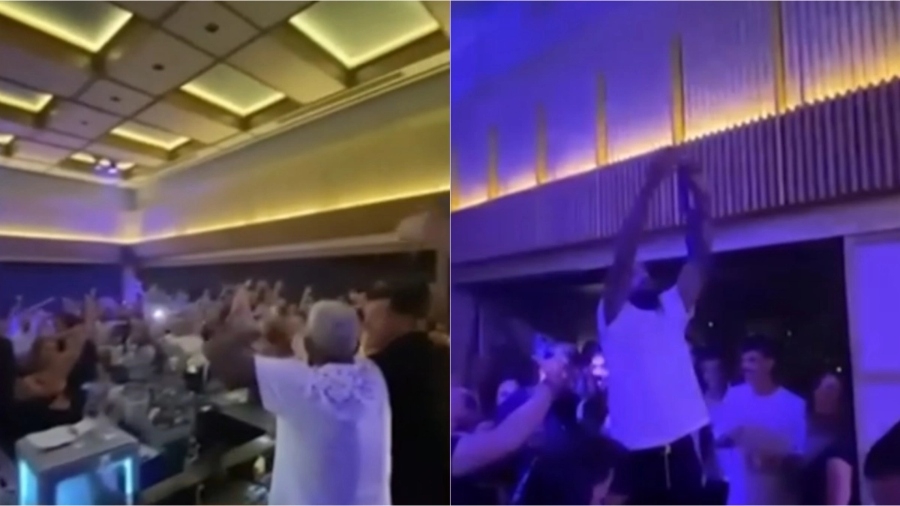 Ροντινέι: Συνέχισε τους πανηγυρισμούς τραγουδώντας την «Πανσέληνο» σε μαγαζί της Γλυφάδας (vid)