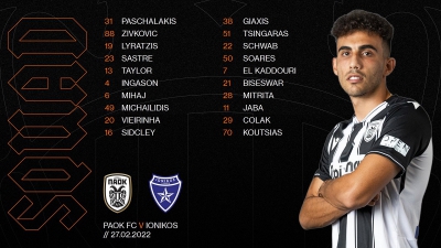 ΠΑΟΚ: Χωρίς πέντε βασικούς η αποστολή για Ιωνικό