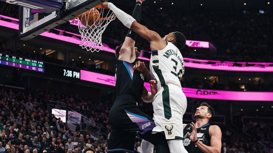 Περίπατος στην Γιούτα για Μπακς με 35αρα του Γιάννη (vid)