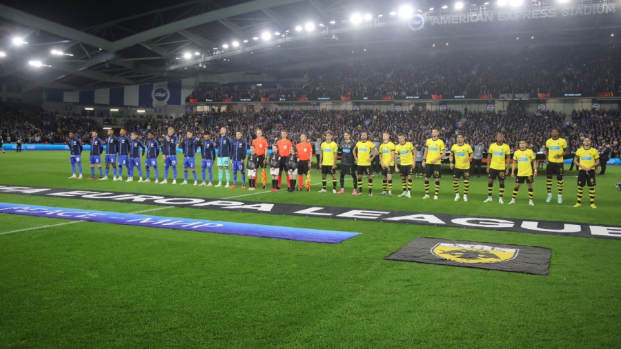 ΑΕΚ σε Μπράιτον: «Ευχαριστούμε για τη ζεστή φιλοξενία»