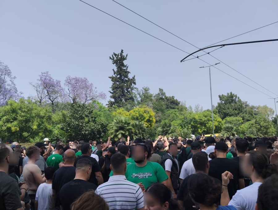 Ξεκίνησε το συλλαλητήριο των οργανωμένων οπαδών του Παναθηναϊκού, κατά του Γιάννη Αλαφούζου