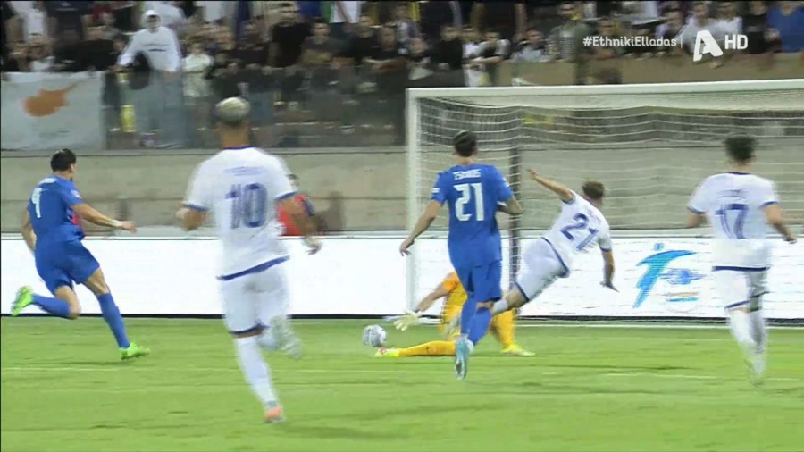 Κύπρος - Ελλάδα 1-0: Φοβερή πάσα του Κάστανου, υπέροχο τελείωμα ο Τζιωνής! (video)