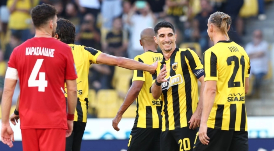 ΑΕΚ – Πανσερραϊκός 8-1: Ασταμάτητη Ένωση, οκτώ γκολ και παράσταση στη Νέα Φιλαδέλφεια